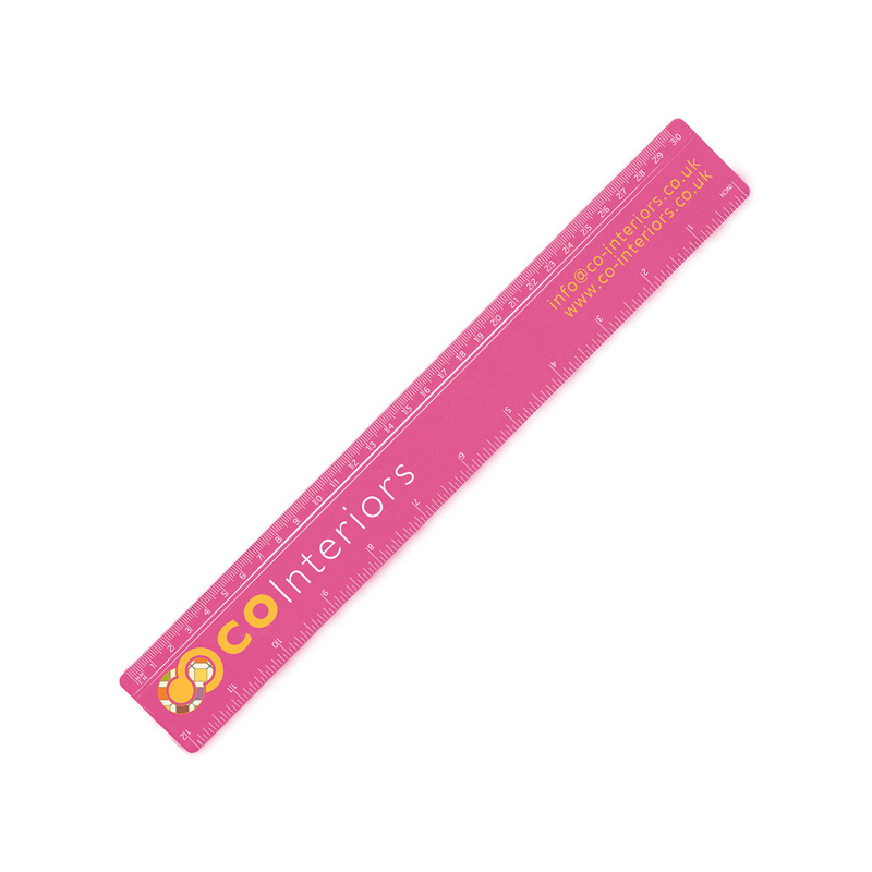 Renzo 12 Inch 30cm Ruler in pink