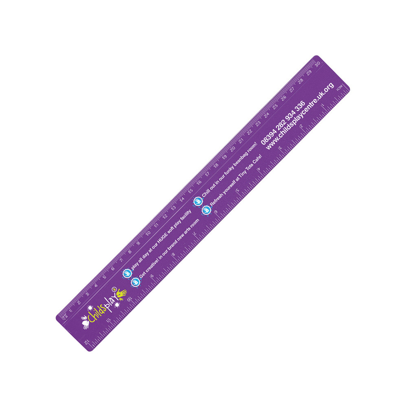 Renzo 12 Inch 30cm Ruler in purple