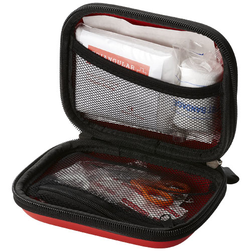 open display of the 16 piece first aid kit