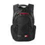 Felton 16" Laptop Backpack in black with red details front view