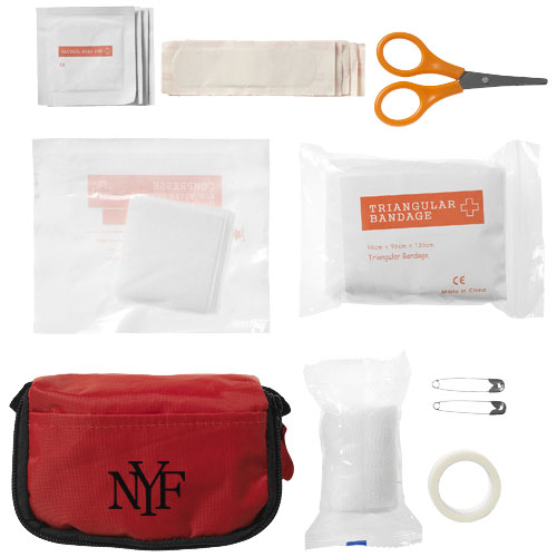contents of 19 piece first aid kit
