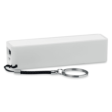 2200mAh Cuboid Powerbank in white