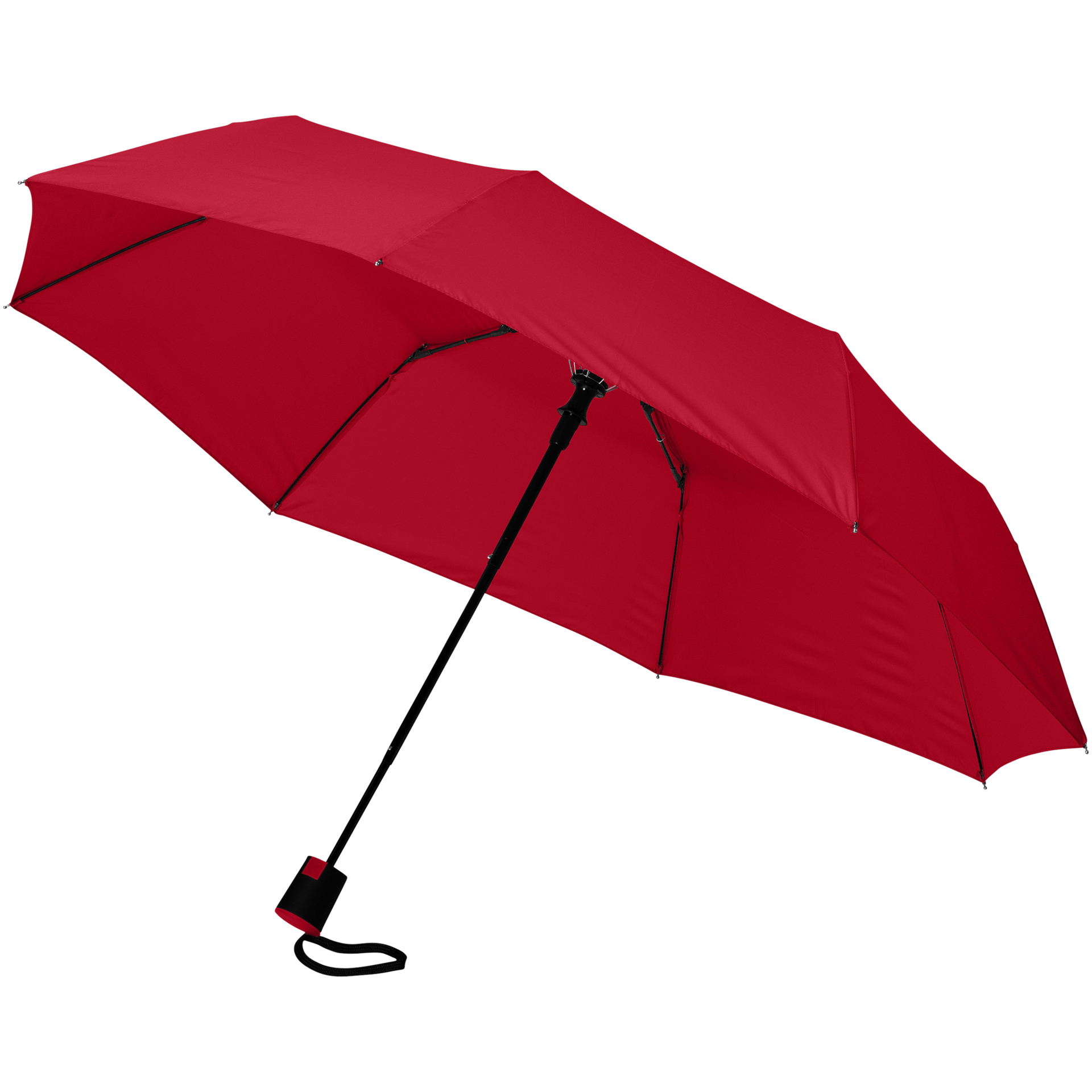 21" foldable auto open umbrella in red