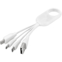 Troup 4-in-1 Type-C Cable in white with 4 connectors