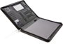 open view of the black a4 wireless charging folder