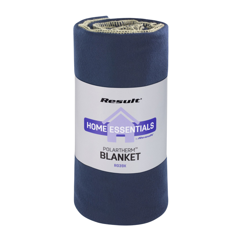 Active fleece blanket in navy