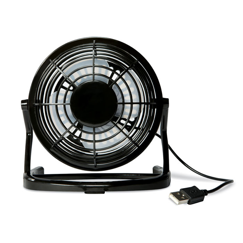 Mini USB desk fan in black