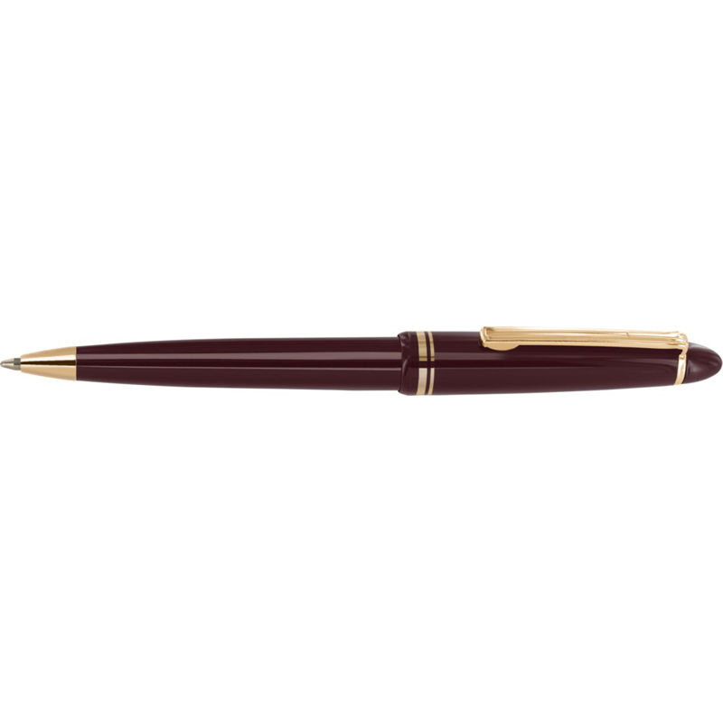 Alpine Gold Ball Pen in burgundy with gold trim