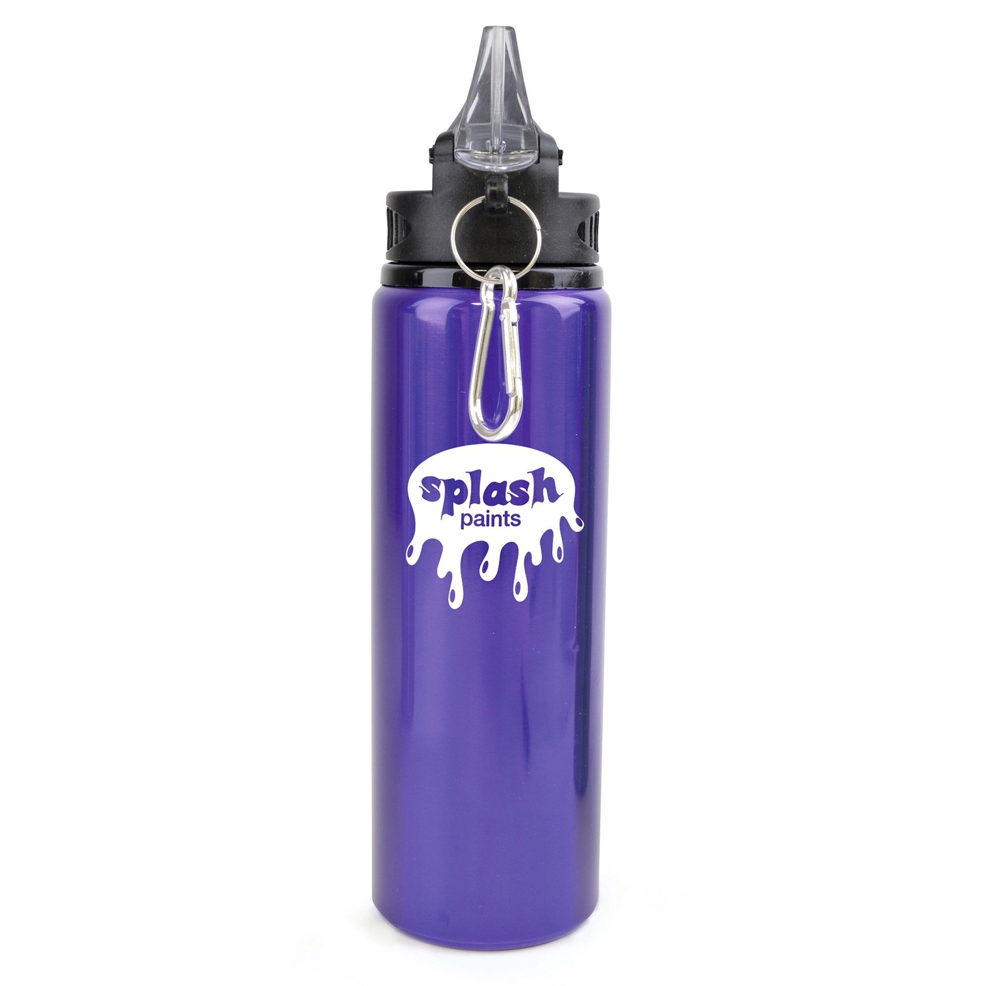 Purple drinking metal bottle with 800ml capacity
