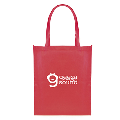 Reusable shopper bag in red for promotional merchandise