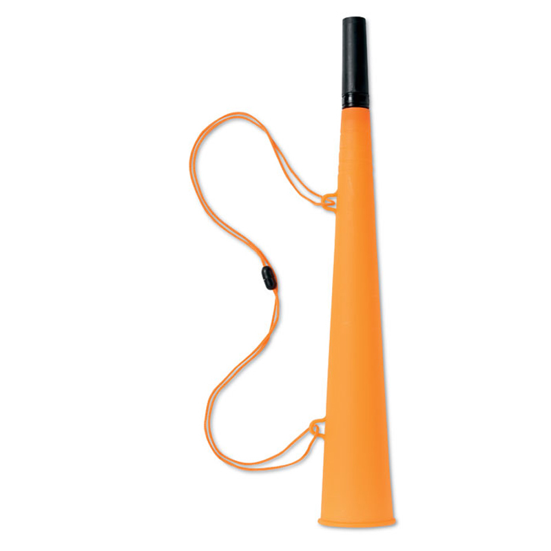 Noise Maker Horn With Cord - Orange