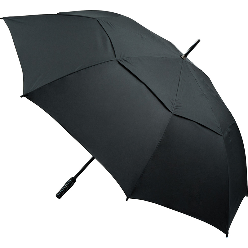 Automatic Vented Golf Umbrella in black