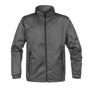 Axis Softshell Jacket in grey with black full zip and 2 zipped pockets