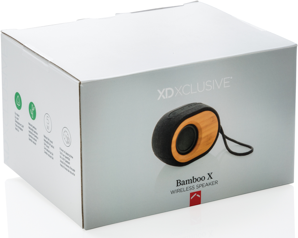 Bamboo X Eco Bluetooth Speaker in box