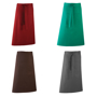 Long continental style Bar Apron with single pocket, combined pen pocket and tie waist