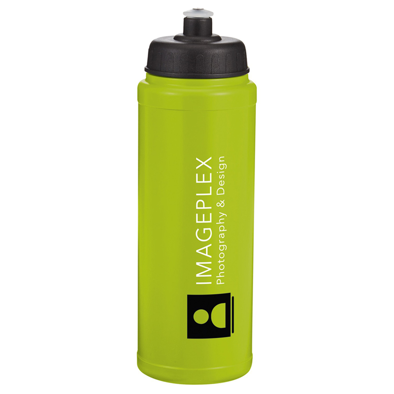 750ml Plastic Sports Bottle - Lime Green
