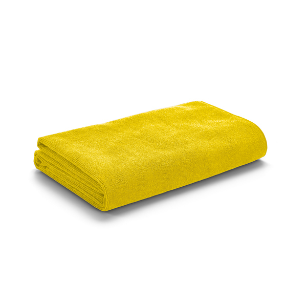 Beach towel in yellow