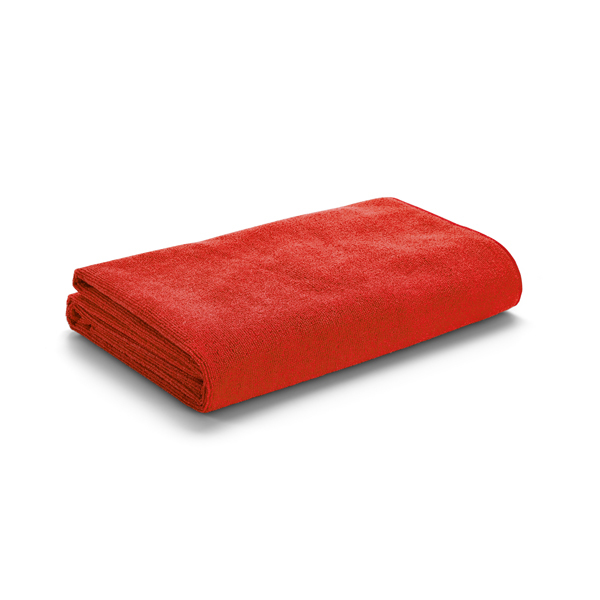 Beach towel in red