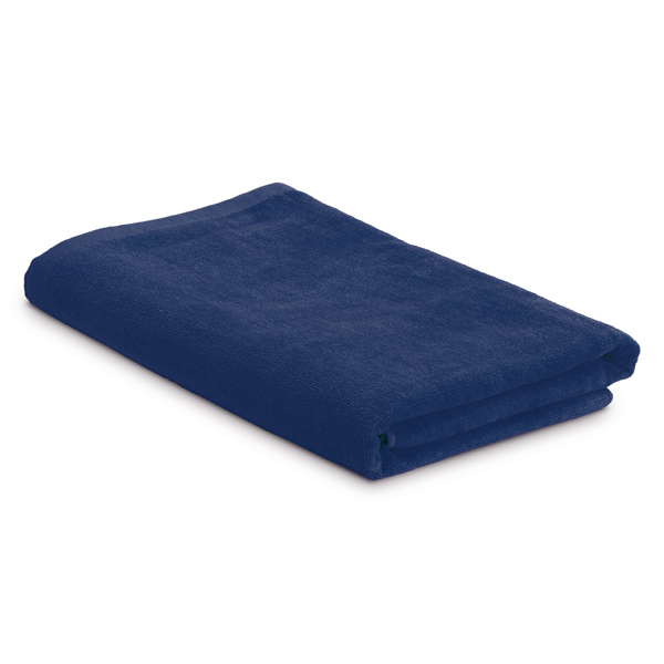 Beach towel in a bag in navy