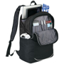 Benton 17" Computer Backpack in black showing inner pockets