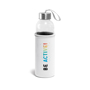 Clear Bottle With Softshell Pouch White  With print