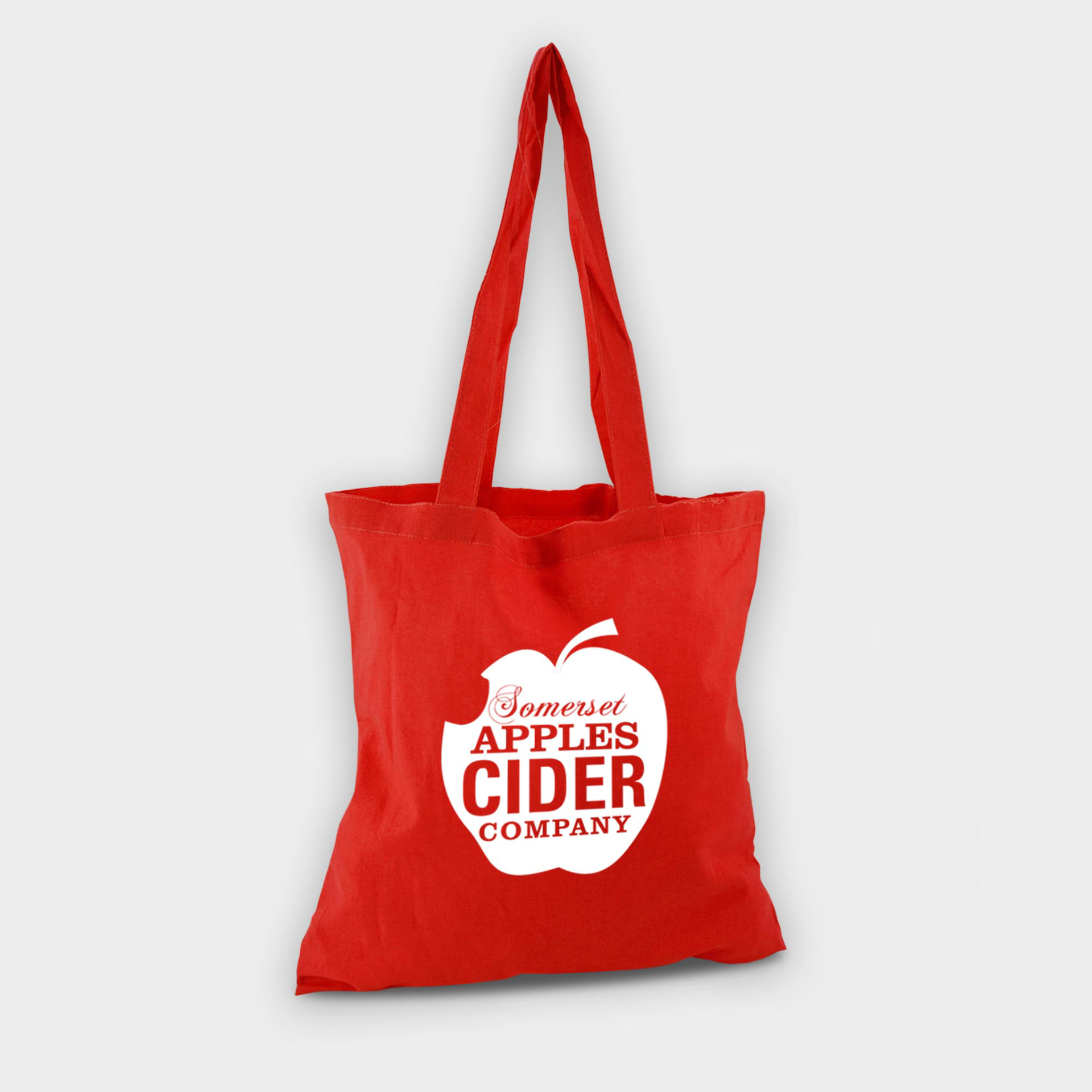 shopper bag in red