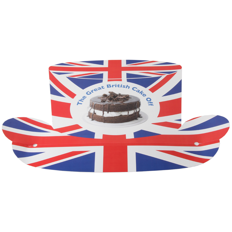 union jack design card hat