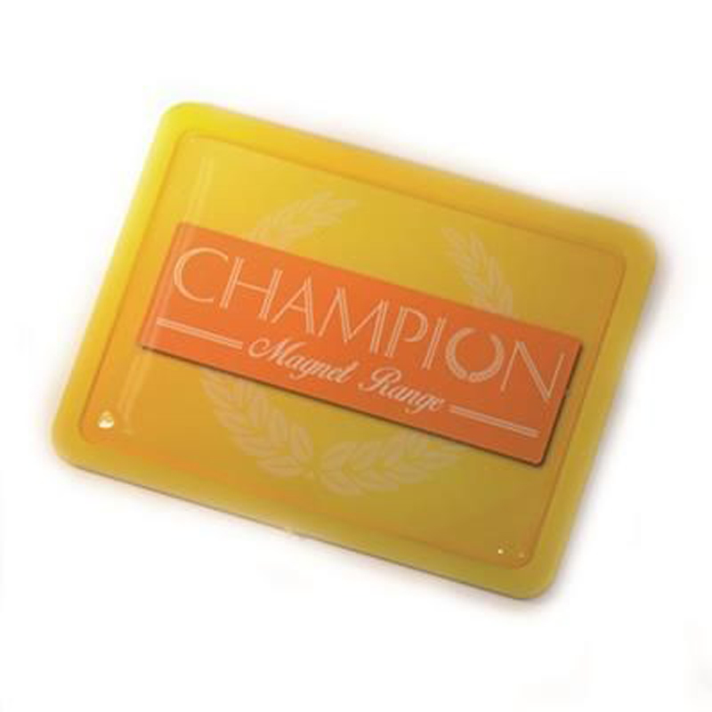 yellow champion rectangular magnet
