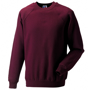 Classic Sweatshirt in burgundy with crew neck