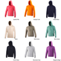College Hoodie with double fabric hood, kangaroo pouch and drawstrings