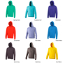 College Hoodie with double fabric hood, kangaroo pouch and drawstrings