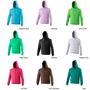 College Hoodie with double fabric hood, kangaroo pouch and drawstrings