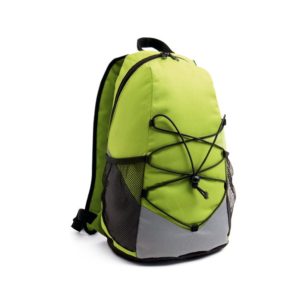 Turim Colourful backpack in green and grey with black details