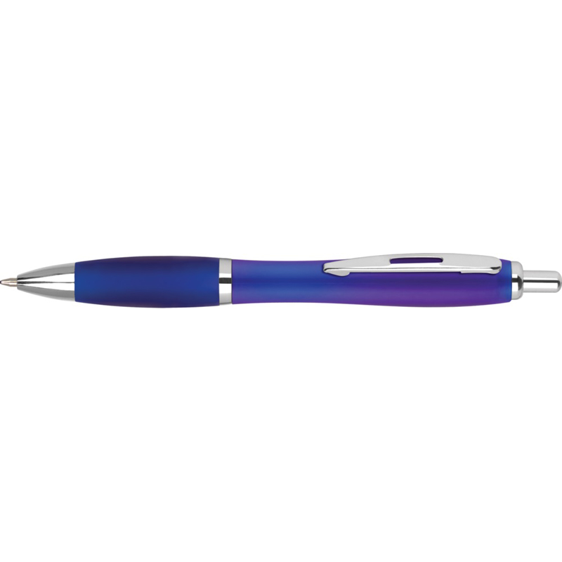 Blue ergonomic ballpen