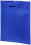 Blue brochure bag plain to allow for a personalised logo to be printed to one or both sides