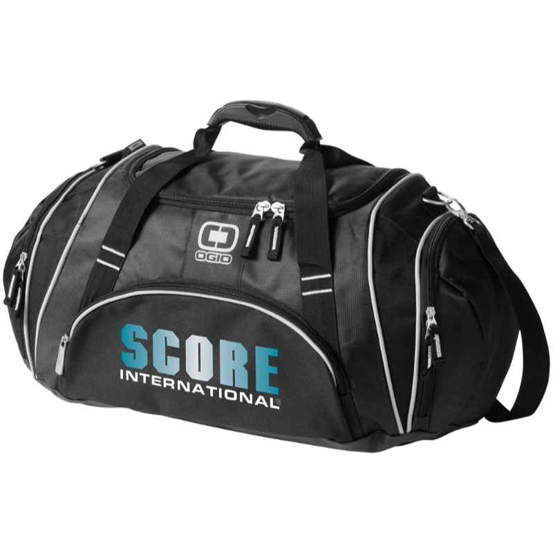 Crunch Duffel Bag in black with full colour logo