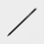 Crystal Tipped Eco Pencil in black with 1 colour print logo and clear crystal