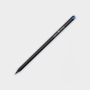 Crystal Tipped Eco Pencil in black with 1 colour print logo and blue crystal