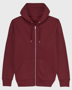 Cultivator Iconic Zip-Thru Hoodie in burgundy