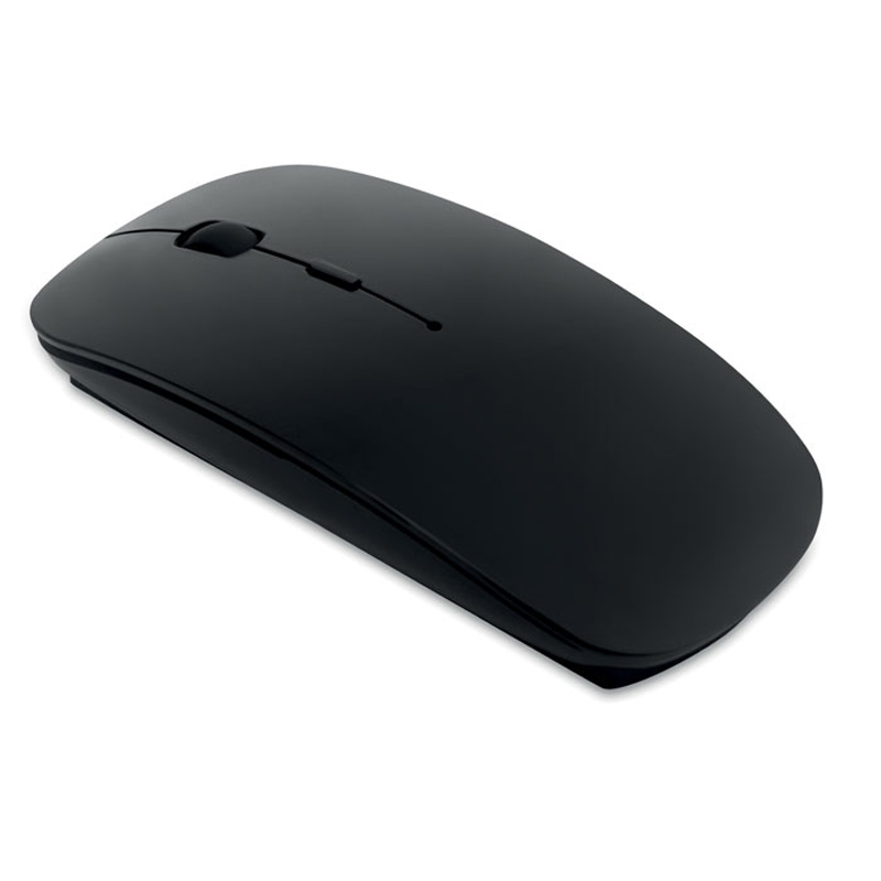 Wireless computer mouse in metallic black