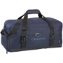Day 21inch Duffel Bag in navy with black straps and 3 colour logo