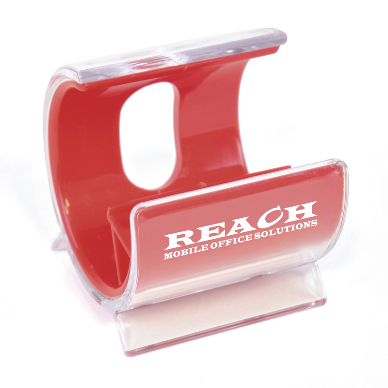 Desk Phone Holder in red with 1 colour print