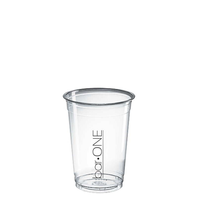plastic disposable cups with 1 colour logo