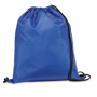 Draw string sports bag in blue with black strings