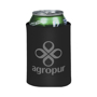 Drink Insulator in black with 1 colour print logo