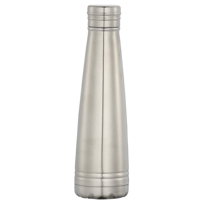 Silver 500ml insulated drinks bottle ideal for promotional merchandise