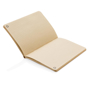 Eco-friendly cork notebook with recycled craft lined paper