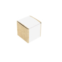 small craft cube with white label