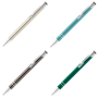 electra lightweight metal ballpen - silver, blue, grey, green