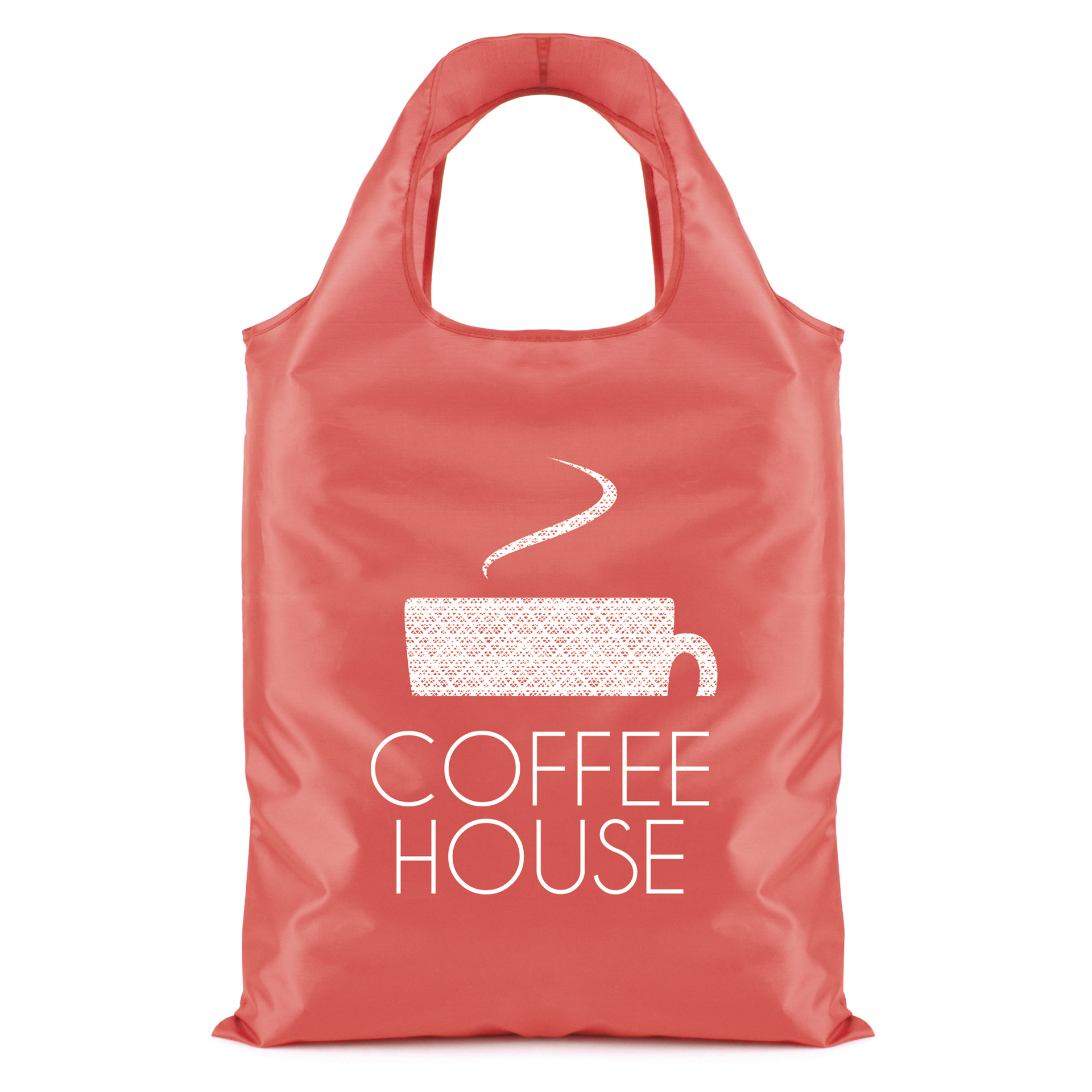 promotional pack-away shopper in red